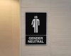 Sign for a Gender Neutral Toilet